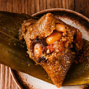 glutinous rice bamboo/reed leaves savory/sweet varieties